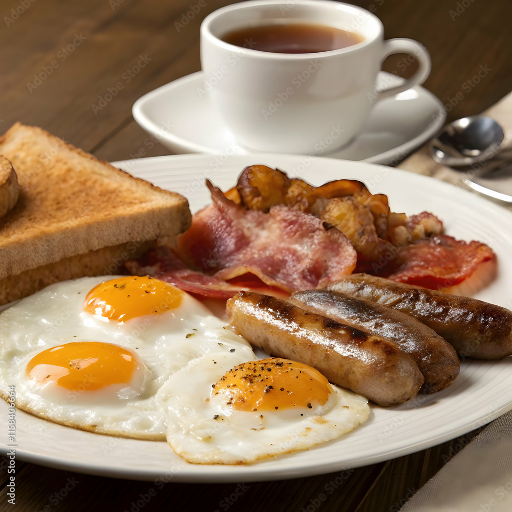 a classic breakfast with eggs bacon a classic breakfast with eggs bacon