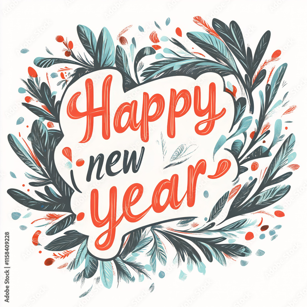 Obraz premium Cheerful illustration with 