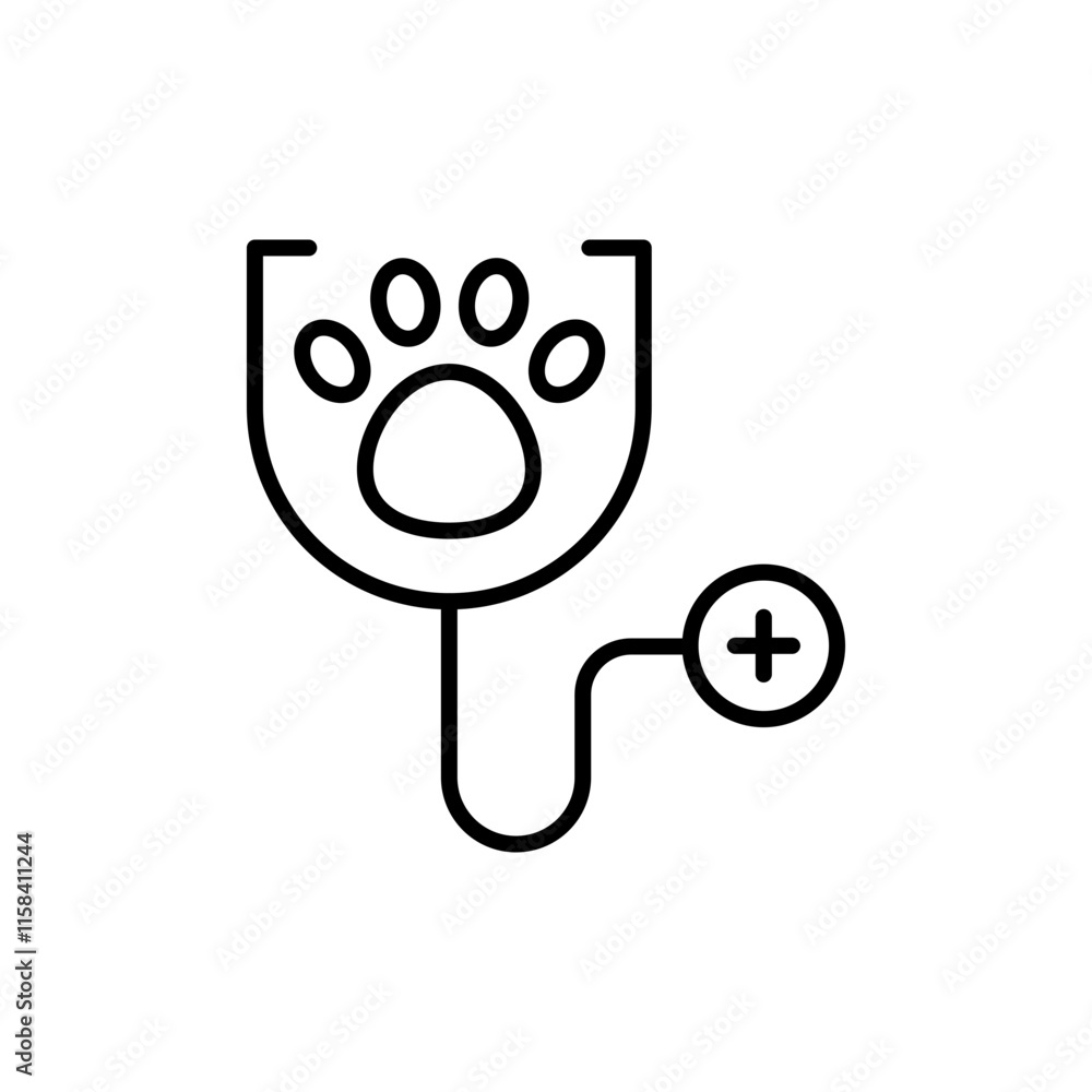 Veterinary outline icons, minimalist vector illustration ,simple transparent graphic element .Isolated on white background Veterinary outline icons, minimalist vector illustration ,simple transparent graphic element .Isolated on white background