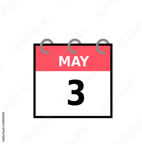 minimalist may calender illustration