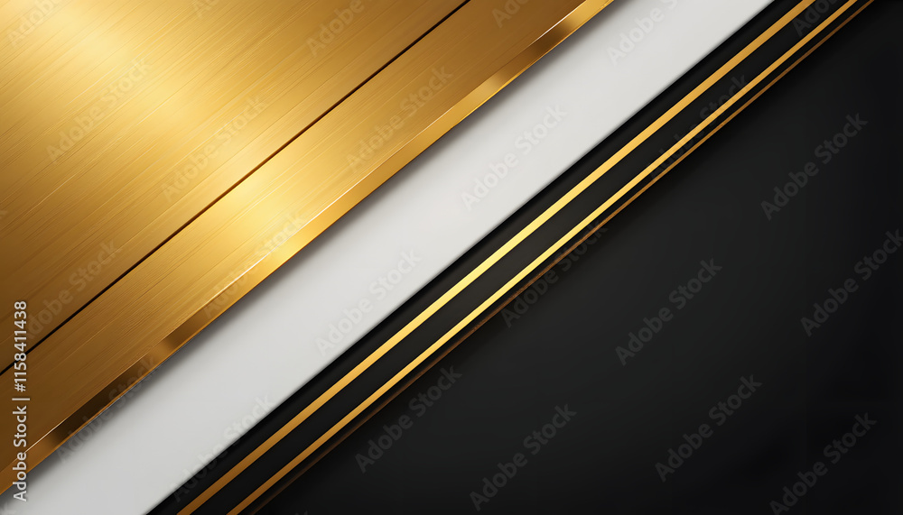 Elegant abstract background featuring brushed gold, white, and black elements
Elegant abstract background featuring brushed gold, white, and black elements