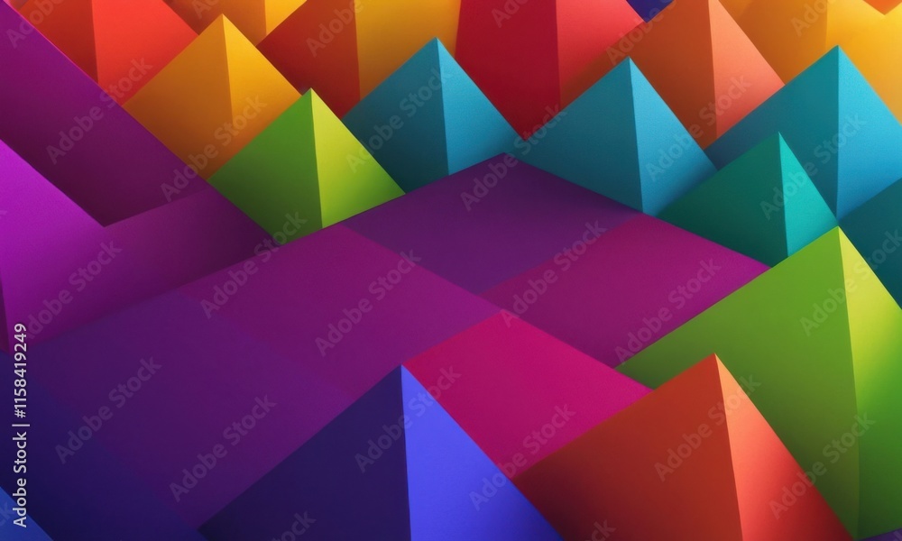 Vibrant Geometric Shapes Background Design Vibrant Geometric Shapes Background Design