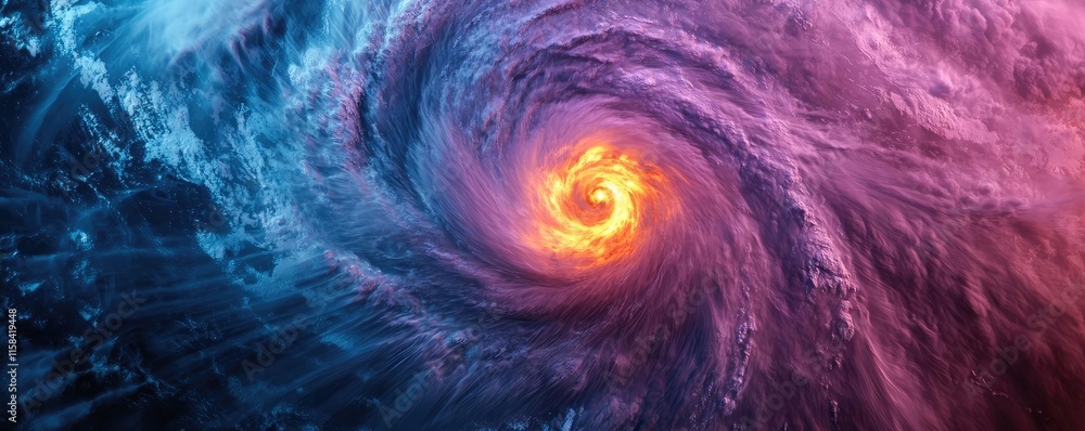 Florida hurricane idea. Vivid image of a hurricane showcasing swirling clouds and vibrant colors in the ocean. Florida hurricane idea. Vivid image of a hurricane showcasing swirling clouds and vibrant colors in the ocean.
