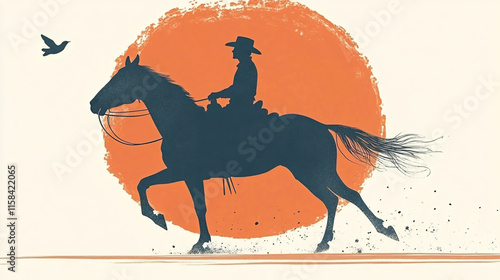 horse in the desert