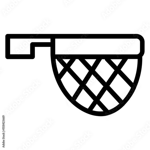 Flour Sieve Mesh Line Icon