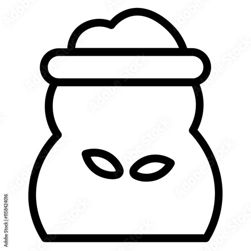 Kitchen Stuff Flour Line Icon