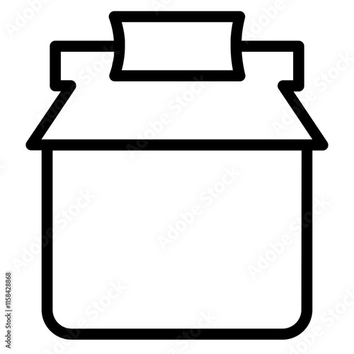Super Store Market Line Icon