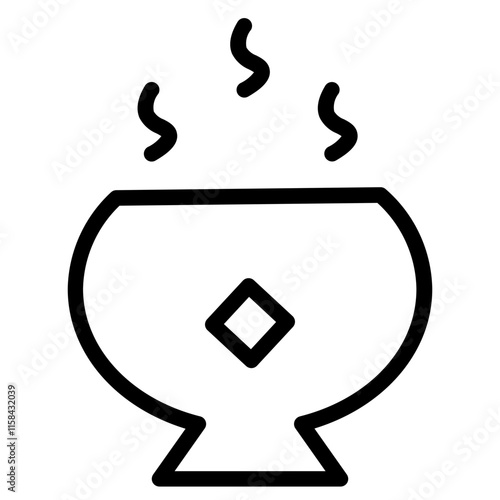 Soup Starter Bowl Line Icon