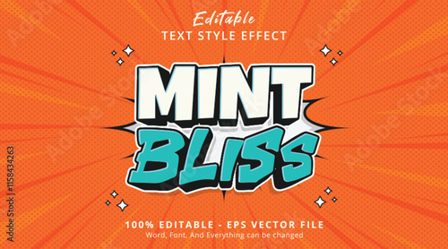 Mint Bliss Editable Text Effect