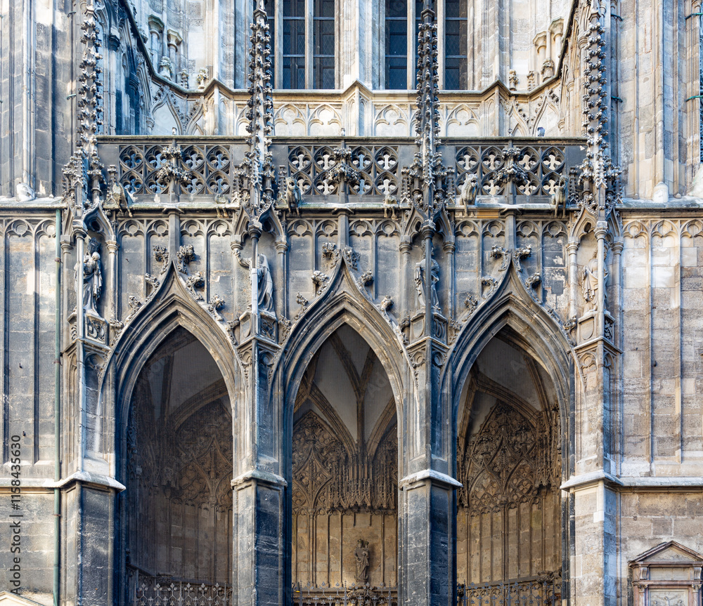 Details from exterior of St. Stephen's Cathedral in Vienna