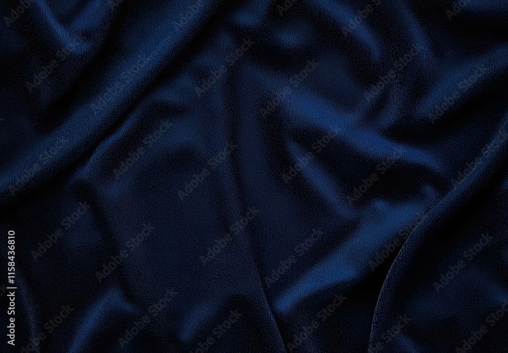 Deep Blue Fabric Texture - Luxurious Drape Deep Blue Fabric Texture - Luxurious Drape