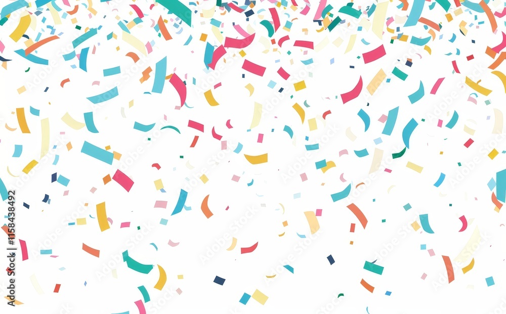 Colorful Confetti Falling Colorful Confetti Falling