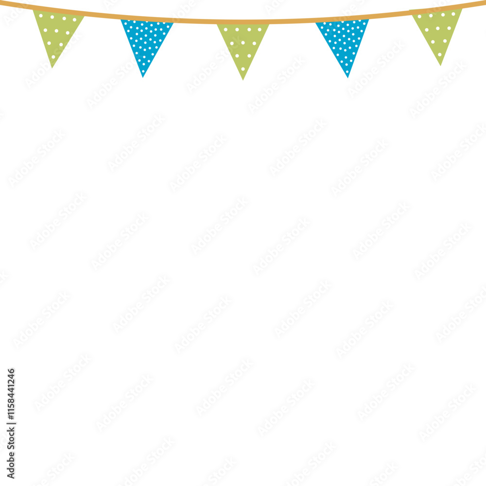 Obraz premium Polka Dots Party Flag