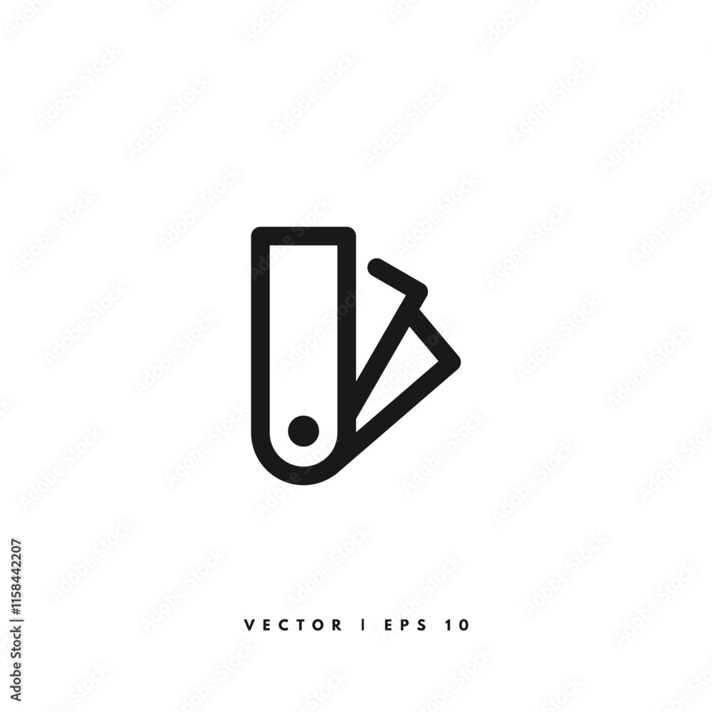 Color Palette Icon. Editable Stroke Color Palette Icon. Editable Stroke