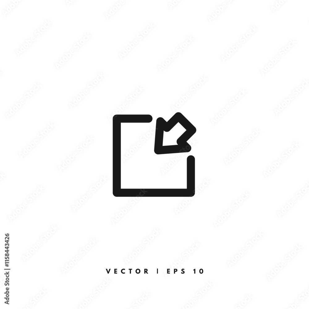 Minimize Icon. Editable Stroke Minimize Icon. Editable Stroke