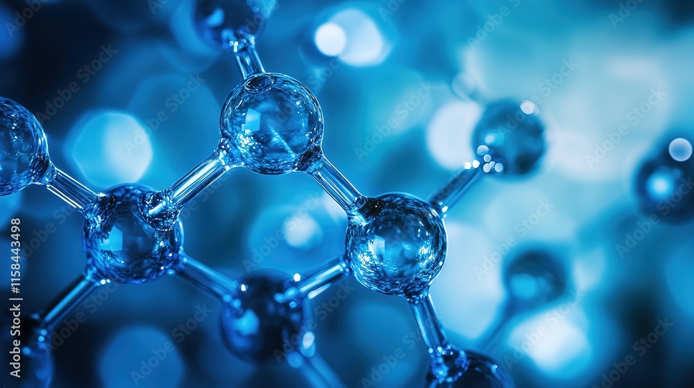 Molecular Wonders. Abstract representation of molecular technology concept Molecular Wonders. Abstract representation of molecular technology concept