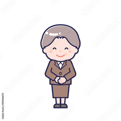 Wallpaper Mural スーツ_シニア／女性 01 Torontodigital.ca