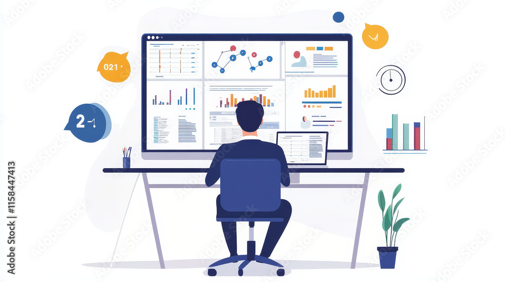 Digital concept, big data is fluttering data collection Data processing and data analysis on a beautiful futuristic background. Digital concept, big data is fluttering data collection Data processing and data analysis on a beautiful futuristic background.