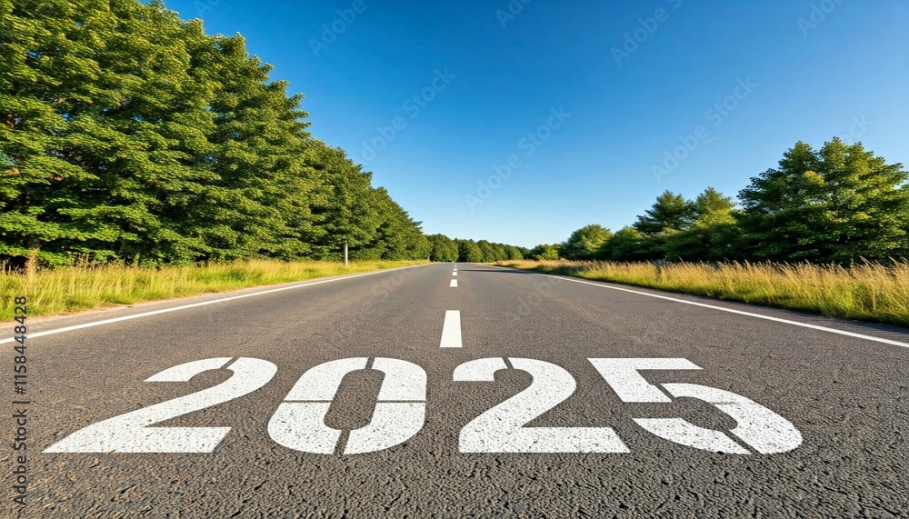 Obraz premium 2025New Year