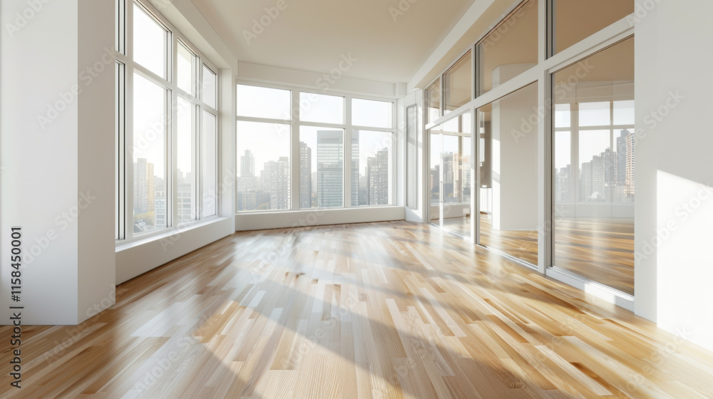 custom made wallpaper toronto digitalBright Modern Apartment with Large Windows and Hardwood Floors