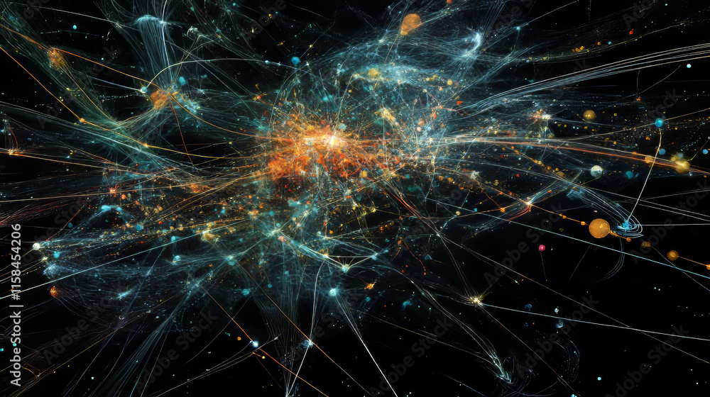 Modern abstract network science connection technology internet and graphic design. on hi tech future blue background network. for template,web design wallpaper,poster,presentation.Vector illustration Modern abstract network science connection technology internet and graphic design. on hi tech future blue background network. for template,web design wallpaper,poster,presentation.Vector illustration