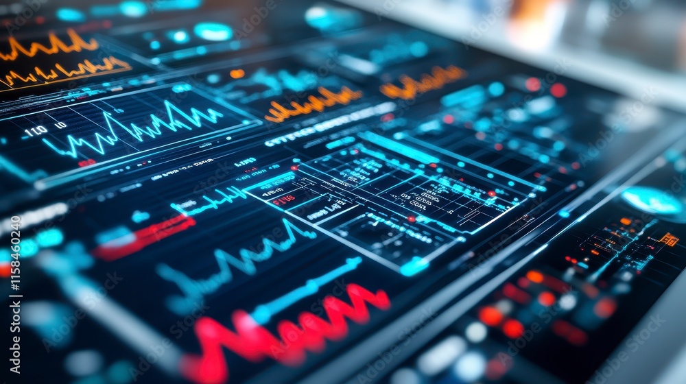 A vibrant digital dashboard showcasing various data visualizations, including graphs and metrics, indicative of advanced analytics and technology. A vibrant digital dashboard showcasing various data visualizations, including graphs and metrics, indicative of advanced analytics and technology.