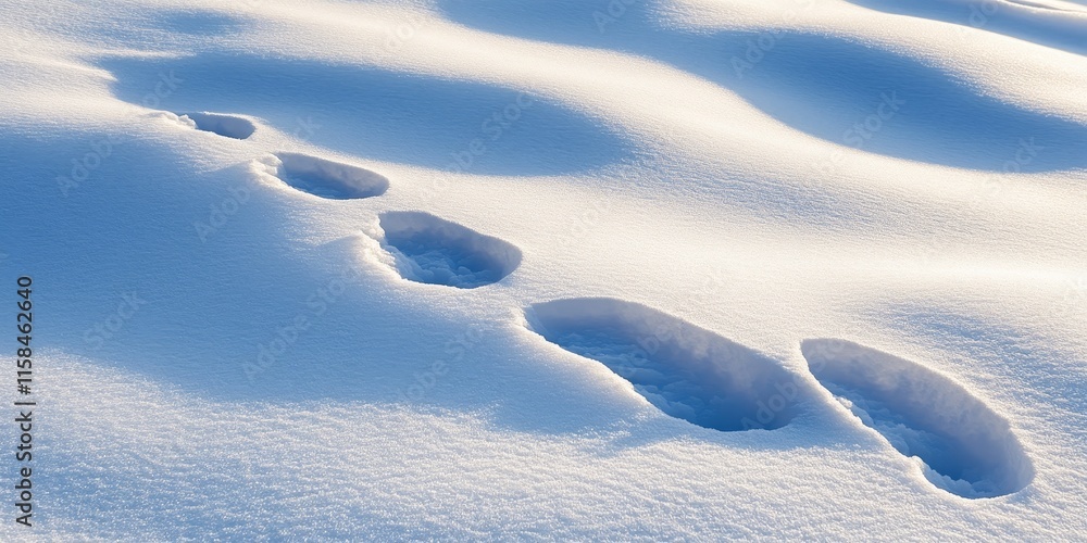 Footprints on pristine white snow create a captivating texture. The texture of snow reveals the delicate patterns left behind by footprints, enhancing the beauty of the snowy landscape. Footprints on pristine white snow create a captivating texture. The texture of snow reveals the delicate patterns left behind by footprints, enhancing the beauty of the snowy landscape.
