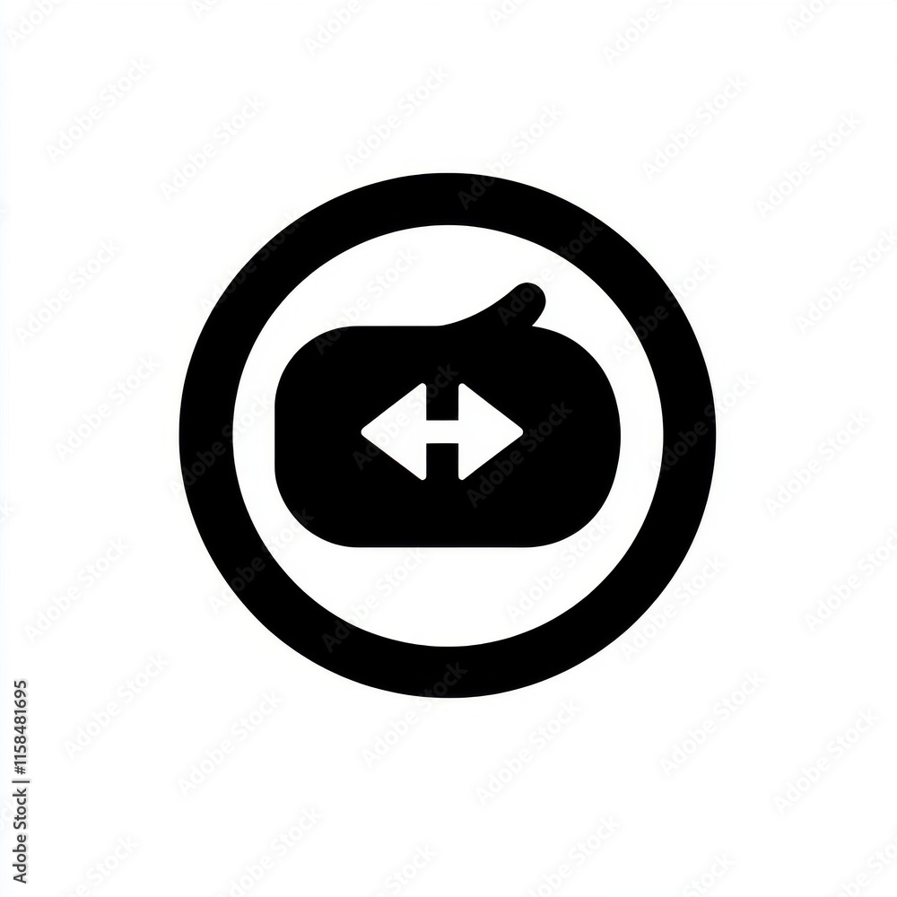 An abstract black icon featuring a pumpkin shape with horizontal arrows, symbolizing movement or exchange. An abstract black icon featuring a pumpkin shape with horizontal arrows, symbolizing movement or exchange.
