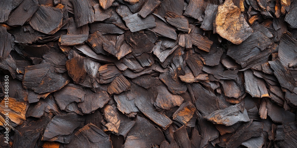 Close up of a brown pattern texture showcasing old wood chips and bark, highlighting the intricate details of natural brown pattern texture found in a forest environment. Close up of a brown pattern texture showcasing old wood chips and bark, highlighting the intricate details of natural brown pattern texture found in a forest environment.