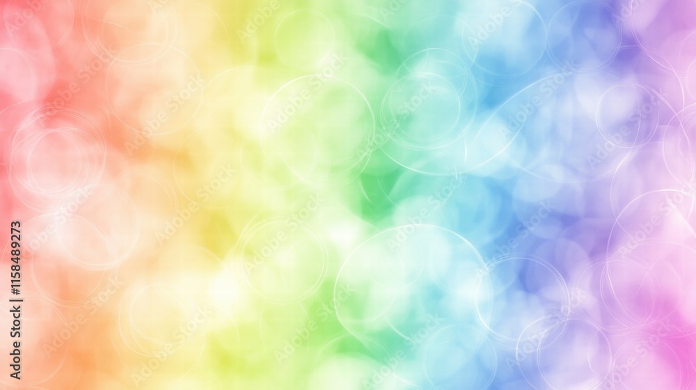 Rainbow Bokeh Background Rainbow Bokeh Background
