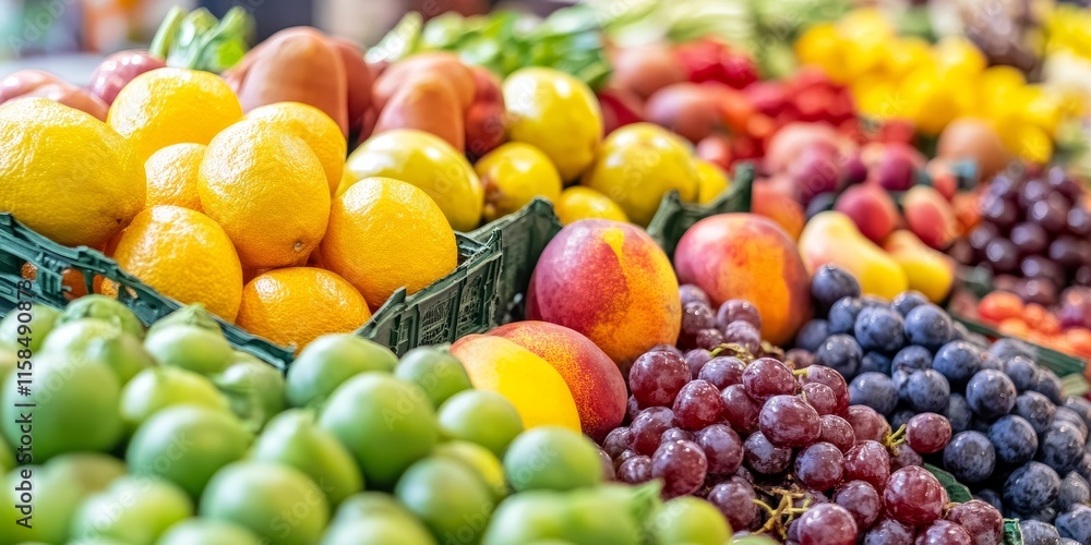 A vibrant display of fresh fruits and vegetables awaits at the market, showcasing a colorful assortment of fruits, including a beautiful bunch of fruits that highlights nature s bounty. A vibrant display of fresh fruits and vegetables awaits at the market, showcasing a colorful assortment of fruits, including a beautiful bunch of fruits that highlights nature s bounty.