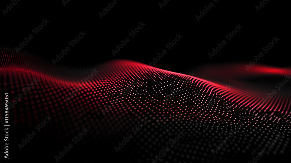 Futuristic Digital Wave of Glowing Particles with Technology Background and Modern Vector Design
Futuristic Digital Wave of Glowing Particles with Technology Background and Modern Vector Design
