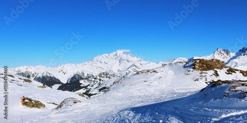 Mont Blanc vue des pistes