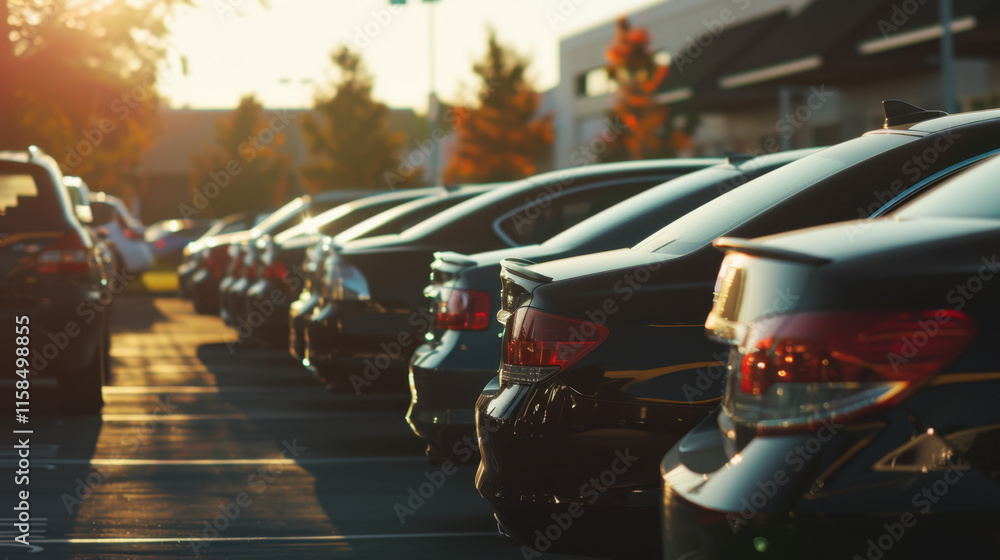 custom made wallpaper toronto digitalClean Row of Cars at Dealership Lot