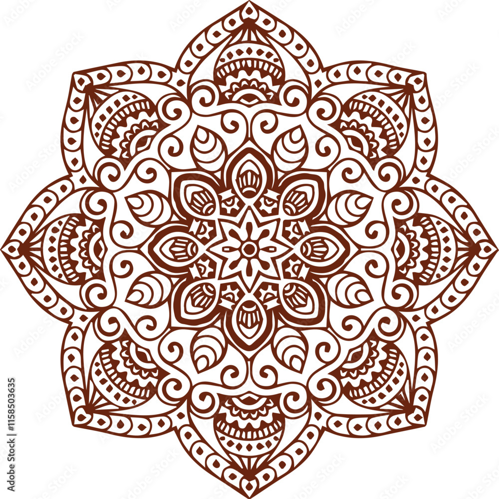 Beautiful flower art and mandala vector design Beautiful flower art and mandala vector design
