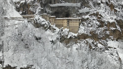 Snowy Sumela Monastery 
