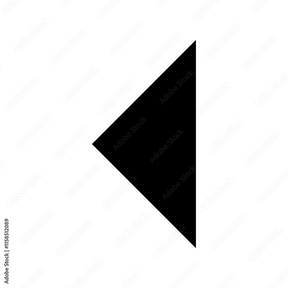triangle left side icon triangle left side icon