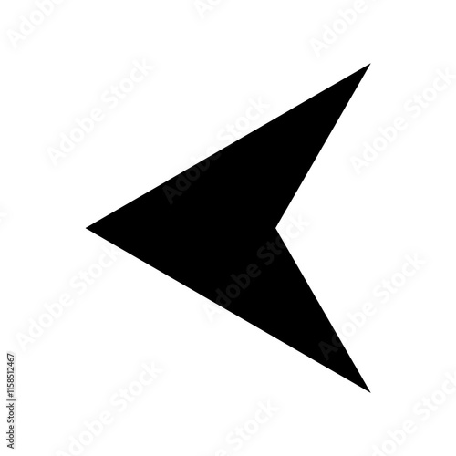 Simple arrow icon left