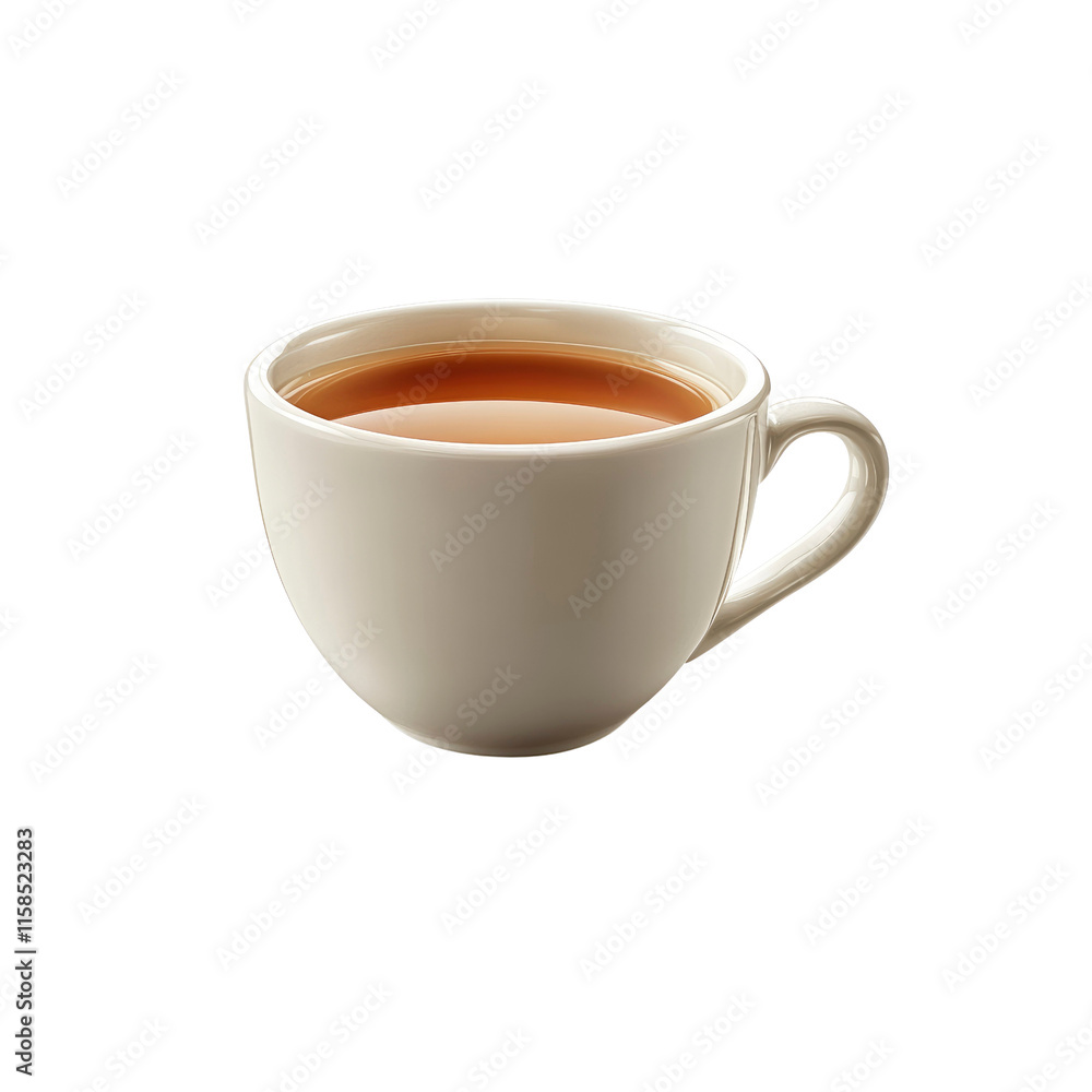 Aromatic Cup of Tea Warm Beverage in Elegant White Mug Aromatic Cup of Tea Warm Beverage in Elegant White Mug