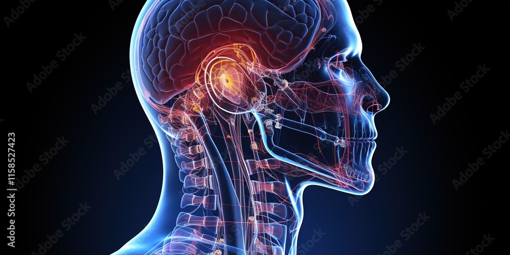 3d rendered illustration of a brain 3d rendered illustration of a brain