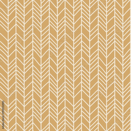 Tribal geometric ethnic mocha mousse seamless pattern design