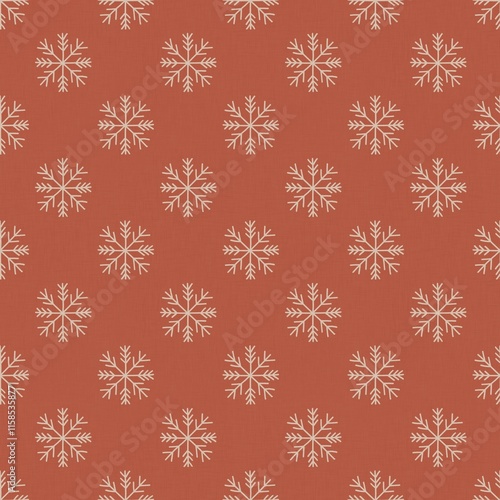 Christmas snowflakes seamless pattern design