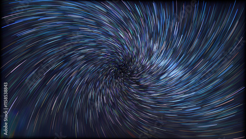 Fotografi Star trail vortex as texture backgound - element image-