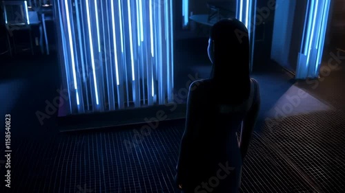 Futuristic Hallway Exploration