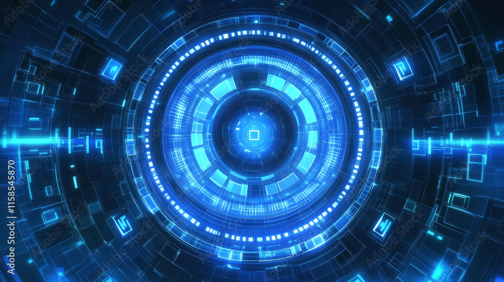 abstract digital circle internet connection online concept circle polygon connected binary background blue modern futuristic abstract digital circle internet connection online concept circle polygon connected binary background blue modern futuristic