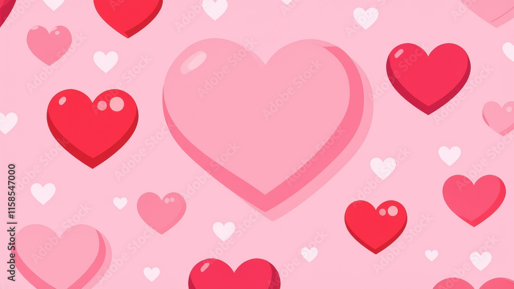 Illustration of Valentine’s decorations with balloons, hearts, and festive details. Illustration of Valentine’s decorations with balloons, hearts, and festive details.
