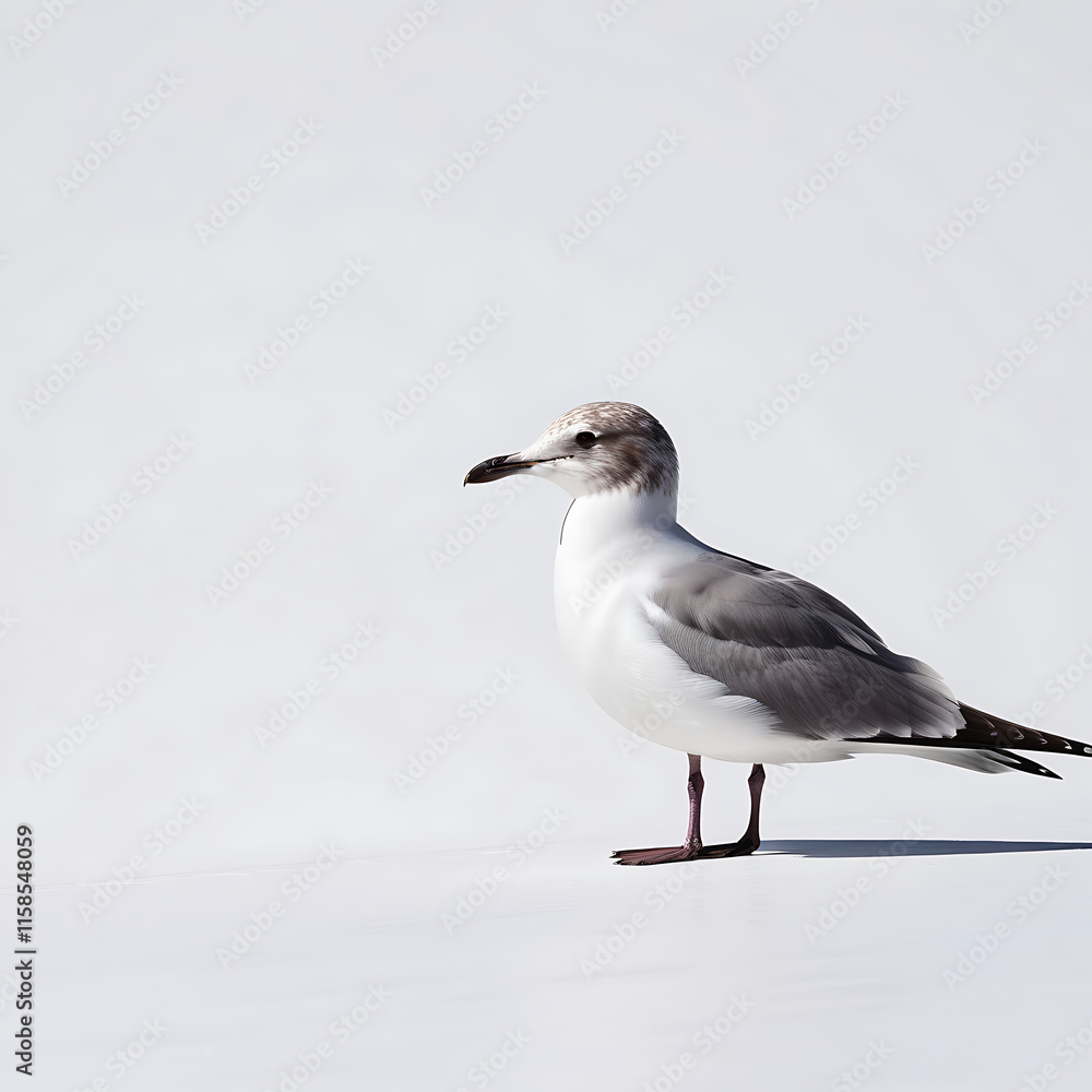 Obraz premium seagull on white background