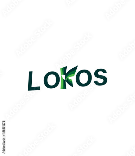 Vibrant and playful Okos logo. Ideal for innovative, creative, and colorful branding projects.