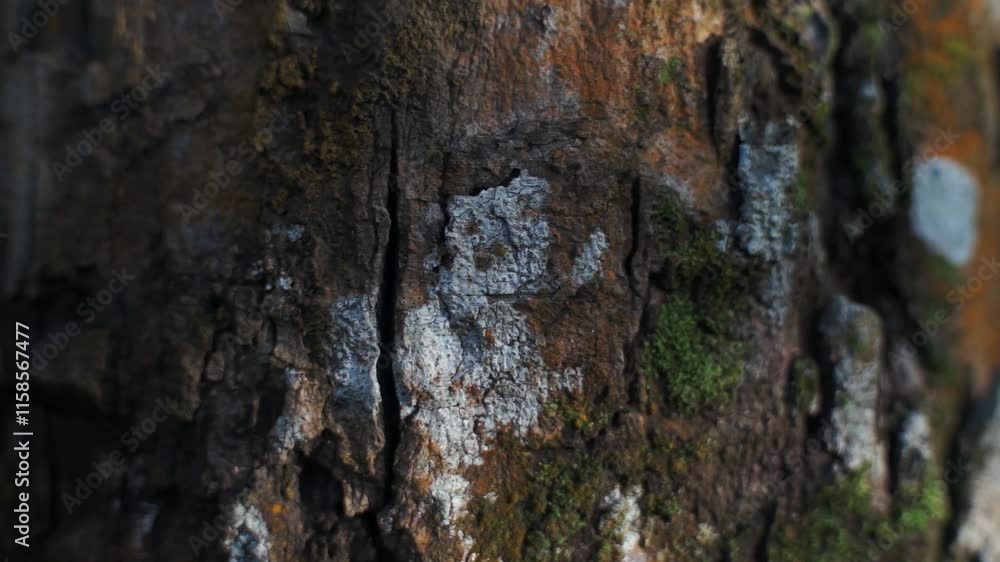 texture on clove bark, growing moss texture on clove bark, growing moss