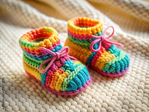 Adorable Baby Booties: Cute Knitted and Crochet Slippers for Little Ones photo